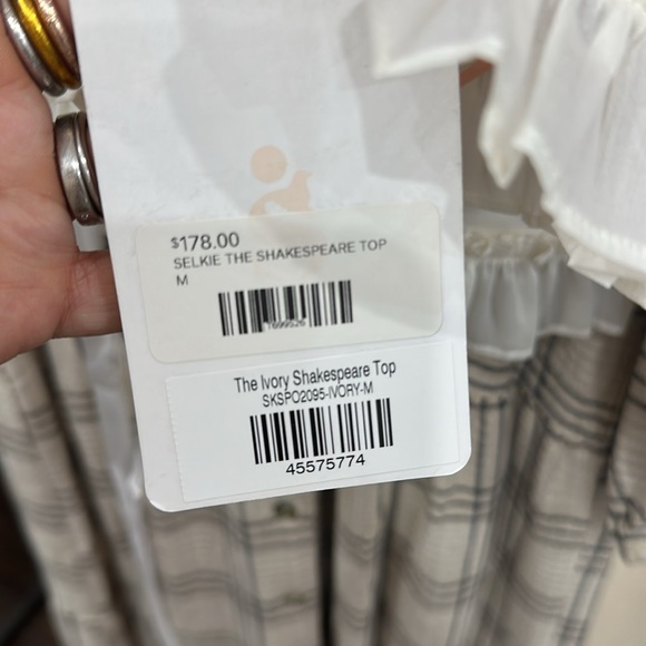 SELKIE The Shakespeare Top in Ivory NWT - Picture 5 of 8